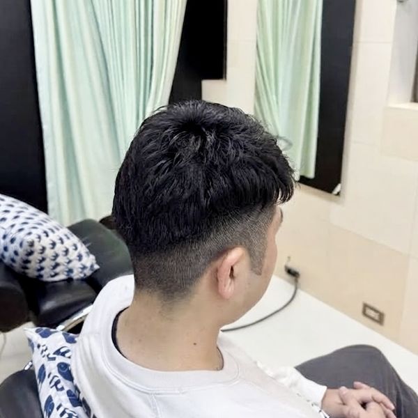 メンズパーマのショートスタイルが得意な君津市・木更津市の理美容室エンゼルヘアサロン