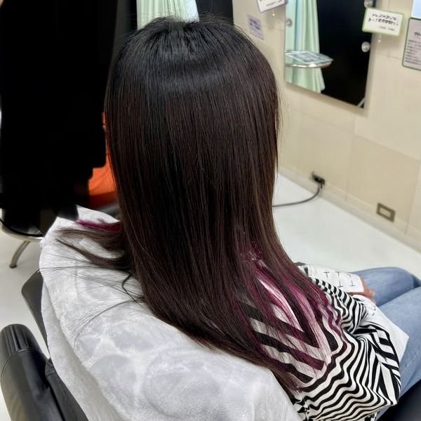 イヤリングカラー、インナーカラー、ブリーチオンカラーは君津市・木更津市で人気の理美容室エンゼルヘアサロンがオススメと人気です